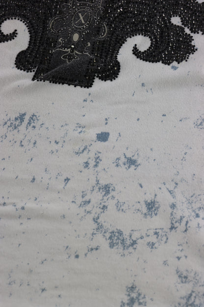 Y2K Xzavier Diamante Blue Black & White USA Made Tee (L)
