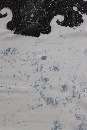 Y2K Xzavier Diamante Blue Black & White USA Made Tee (L)