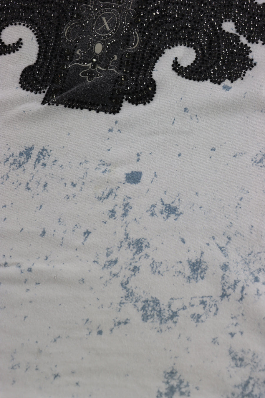 Y2K Xzavier Diamante Blue Black & White USA Made Tee (L)