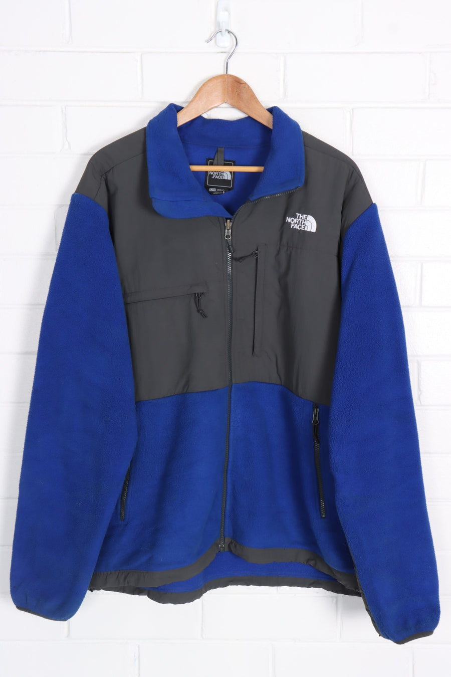 Royal Blue THE NORTH FACE Embroidered Panel Fleece (XXL)