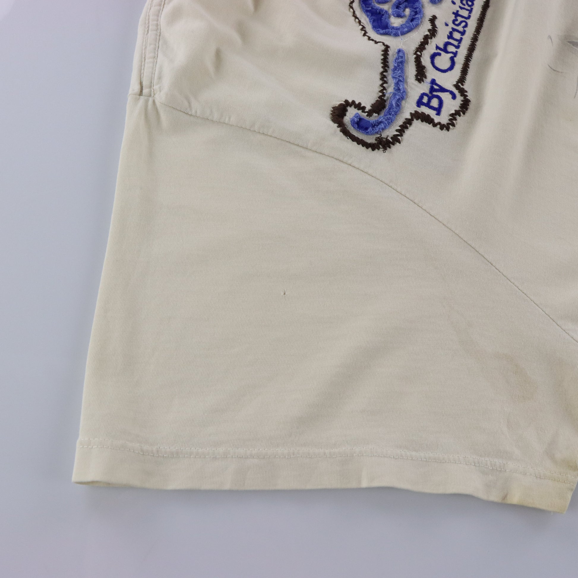 Vintage ED HARDY X CHRISTIAN AUDIGIER Dragon & Spell Out Logo Patch Y2K Style Ombre Tee (XL) Vintage Sole Melbourne