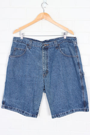WRANGLER Medium Wash Carpenter Jorts Shorts (38)