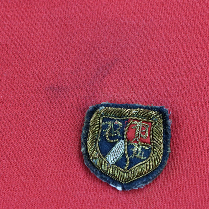 RALPH LAUREN POLO Shield Crest Logo Patch Red Rugby Jumper (L-XL) Vintage Sole Melbourne