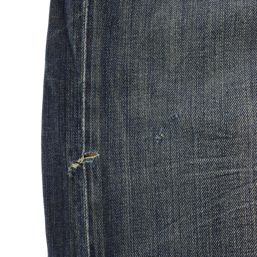 ED HARDY by Christian Audigier Metallic Gold Skull Pocket Jeans (34x34)