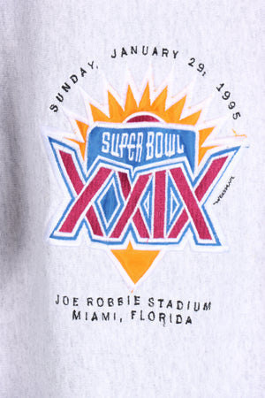 1995 Vintage Embroidered Superbowl LA Chargers Ringer Sweatshirt (XL-XXL)
