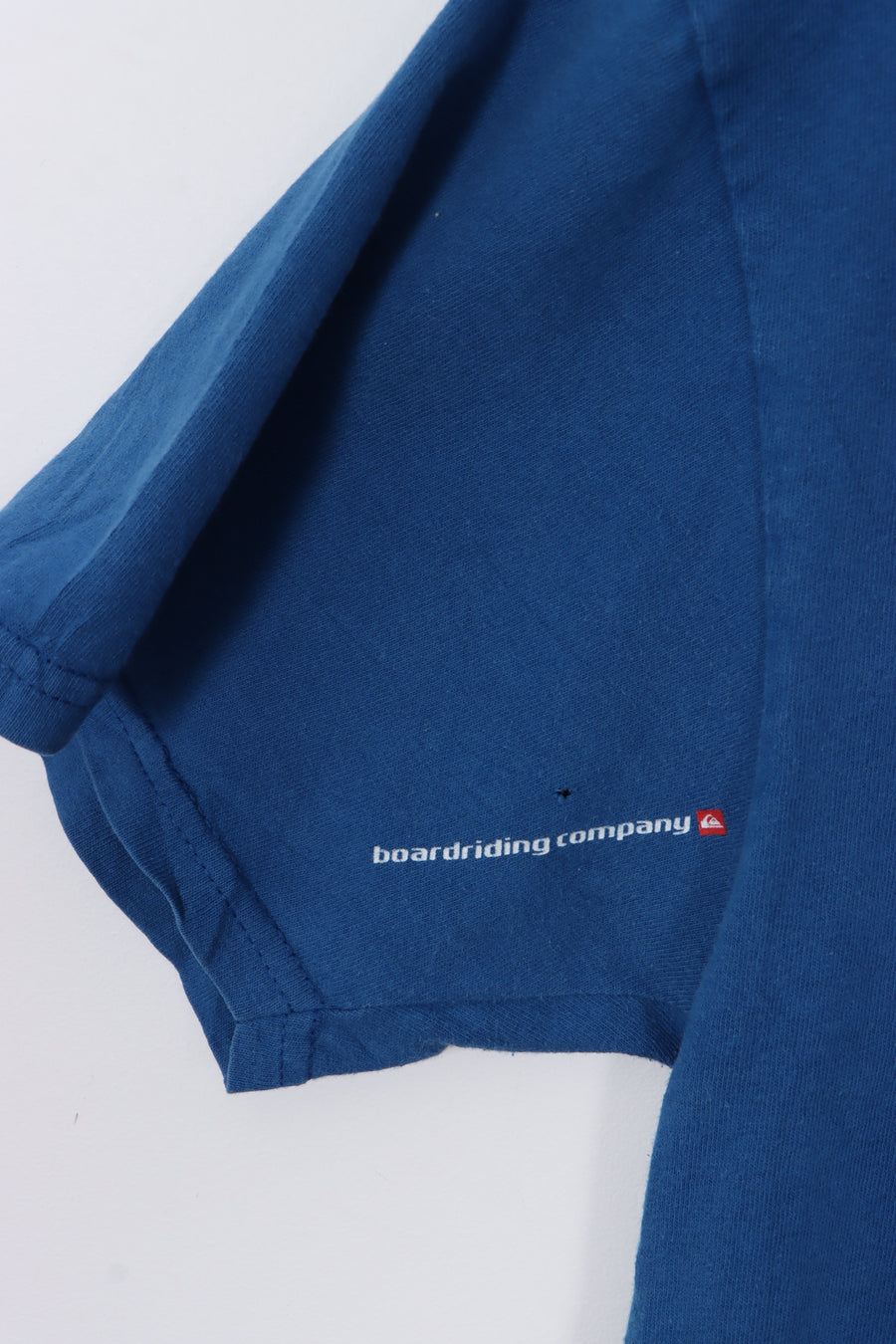 QUICKSILVER Surfwear Blue Front Back Logo Print Tee (L)