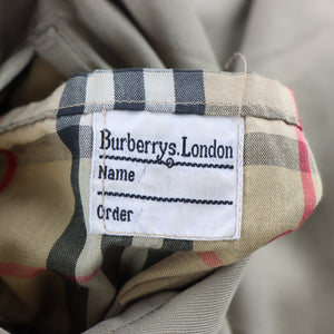 Vintage BURBERRY Long Khaki Trench Car Coat (Women's 12)