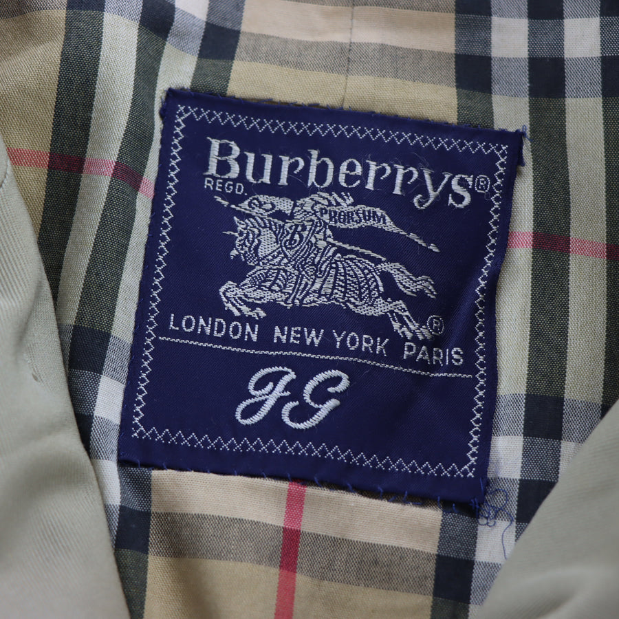 Vintage BURBERRY Long Khaki Trench Car Coat (Women's 12)