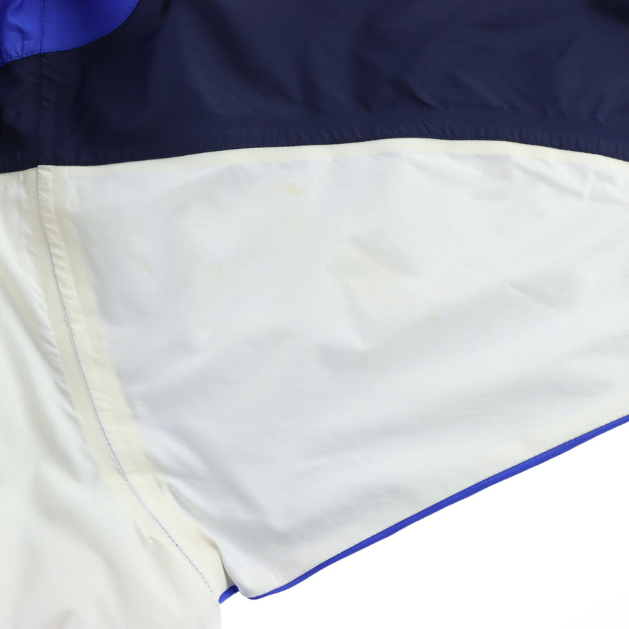 REEBOK 90s Retro Colour Block Blue Windbreaker Jacket USA Made (XXL)
