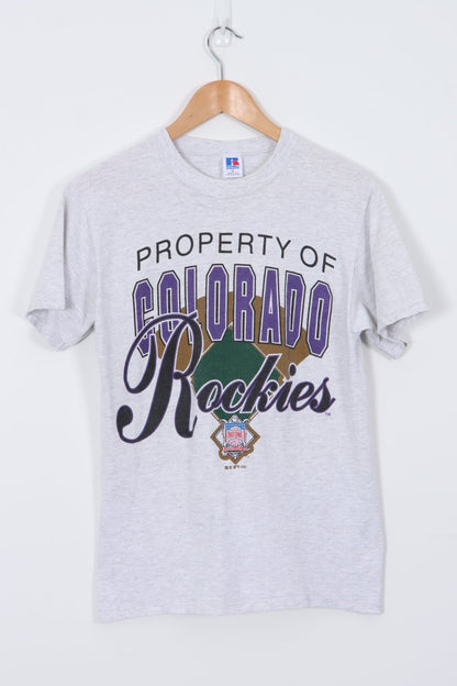 1992 MLB Denver Colorado Rockies Baseball Tee USA Made (S)