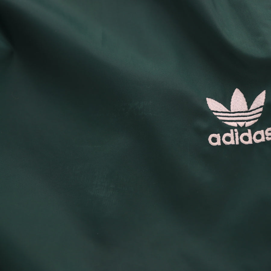 ADIDAS 3-Stripe Zipped Elastic Cuff Green Track Pants (XL)