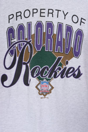 1992 MLB Denver Colorado Rockies Baseball Tee (S)