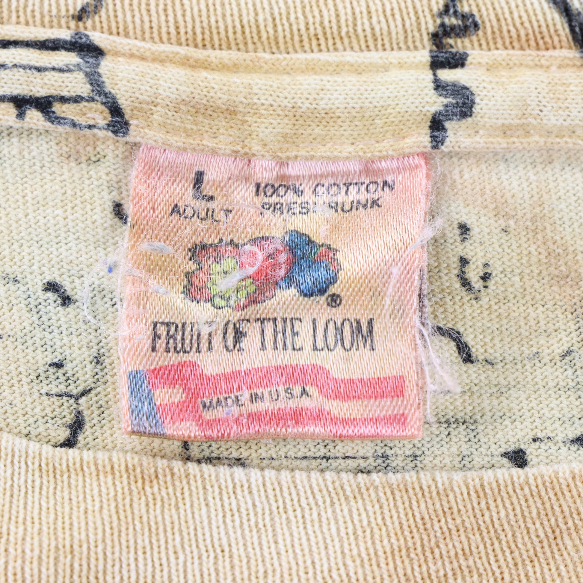 Vintage American Heritage "South Dakota Style" Map All Over Print Single Stitch Tee USA Made (L) Vintage Sole Melbourne
