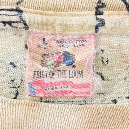 Vintage American Heritage "South Dakota Style" Map All Over Print Single Stitch Tee USA Made (L) Vintage Sole Melbourne