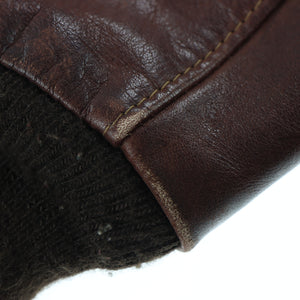 Vintage SCHOTT 70s Brown Leather Flight Jacket IS-674-MS (L)