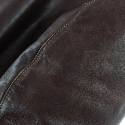 Vintage SCHOTT 70s Brown Leather Flight Jacket IS-674-MS (L)