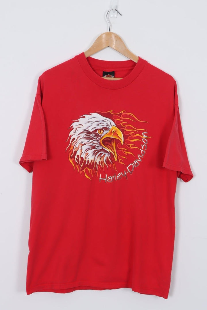 HARLEY DAVIDSON Flame Eagle Graphic Orange County Tee (XL)