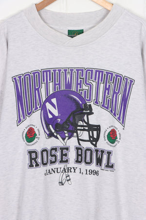 Northwestern Wildcats 1996 Rose Bowl Big Helmet Sweatshirt (XL)