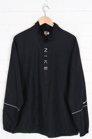 NIKE Black & Silver 1/4 Zip Jacket (XL-XXL)