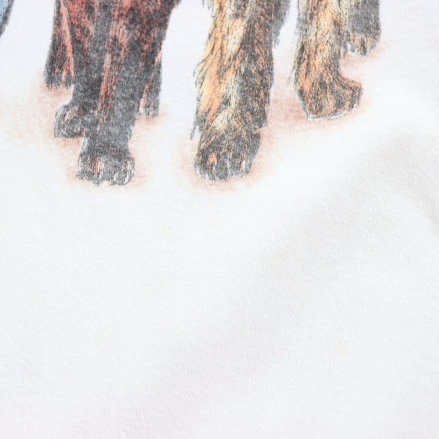 Cats 'Heads & Tails' Front Back T-Shirt USA Made (M-L)