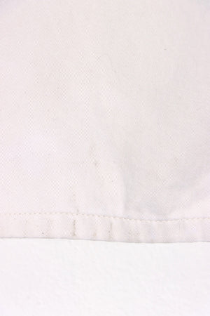 Long White Cotton Workwear Overalls (S)