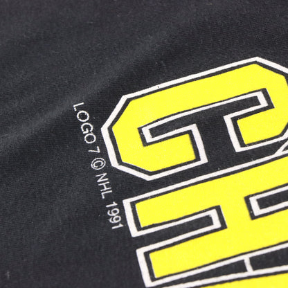 Vintage 1991 Pittsburgh Penguins NHL 50/50 USA Made Black Hockey T-Shirt (XL) Vintage Sole Melbourne