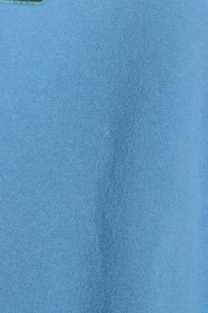 NIKE Blue Swoosh Spell Out T-Shirt USA Made (Women's S-M)