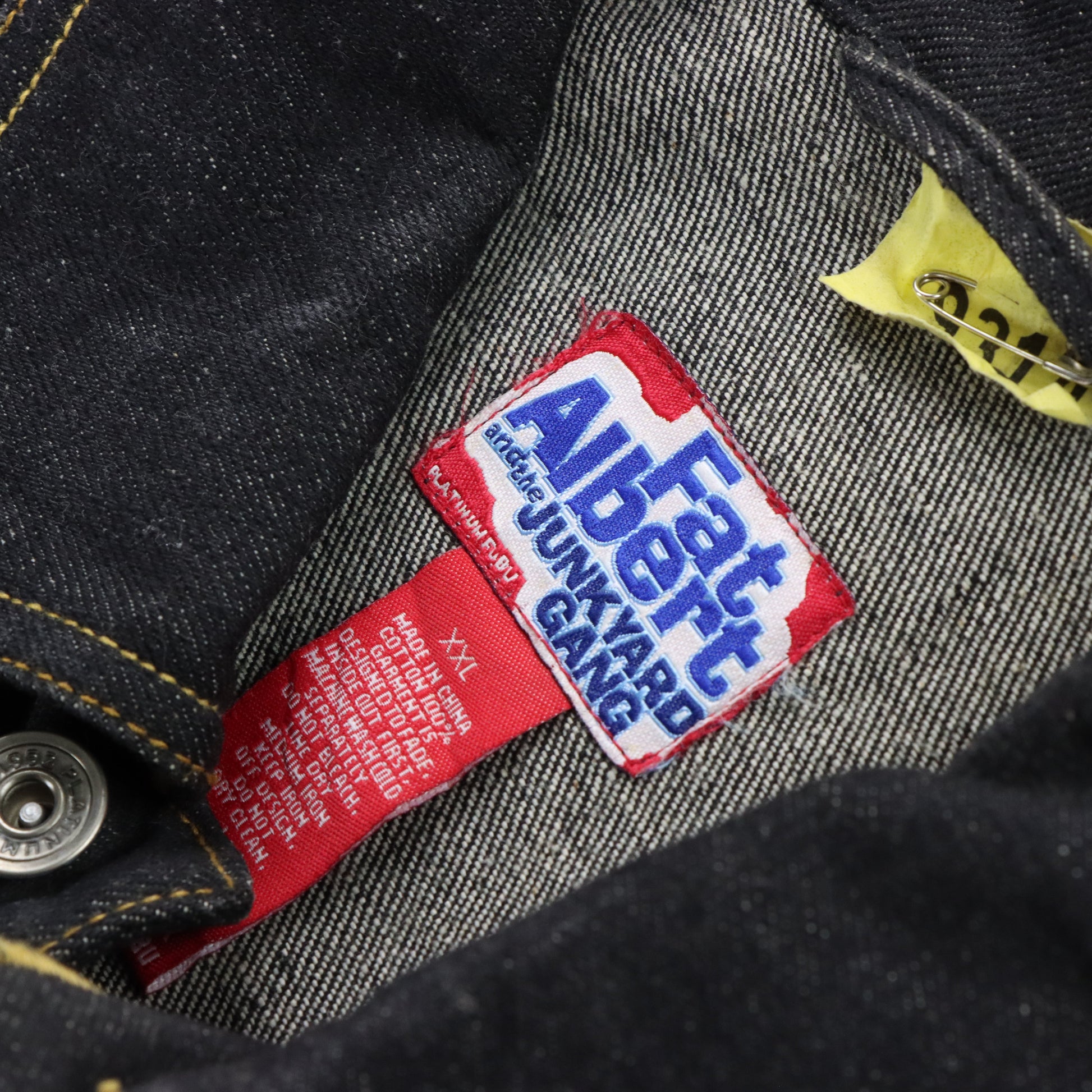 Vintage PLATINUM FUBU 'Fat Albert & The Junkyard Gang' Embroidered Denim Jacket (XXL-XXXL) Vintage Sole Melbourne