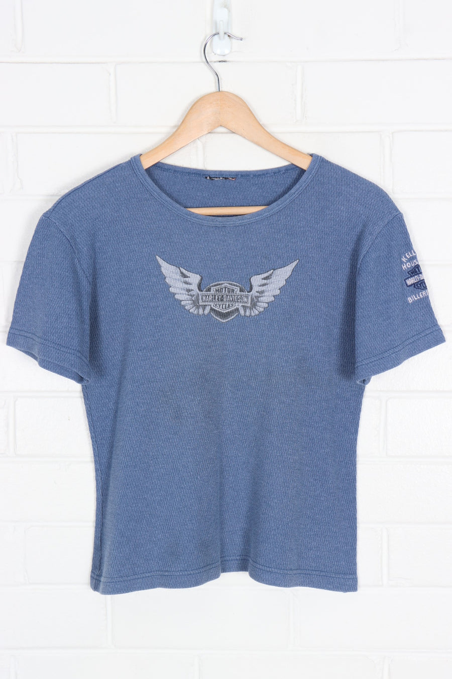 HARLEY DAVIDSON Kelly's House Embroidered Baby Tee (S-M)