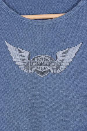 HARLEY DAVIDSON Kelly's House Embroidered Baby Tee (S-M)