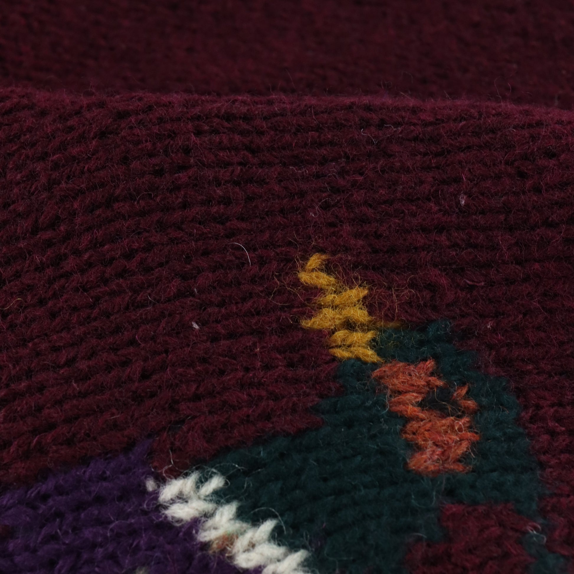 Vintage RALPH LAUREN Pheasant Bird 100% Wool Hand Knit Burgundy Sweater (S-M) Vintage Sole Melbourne