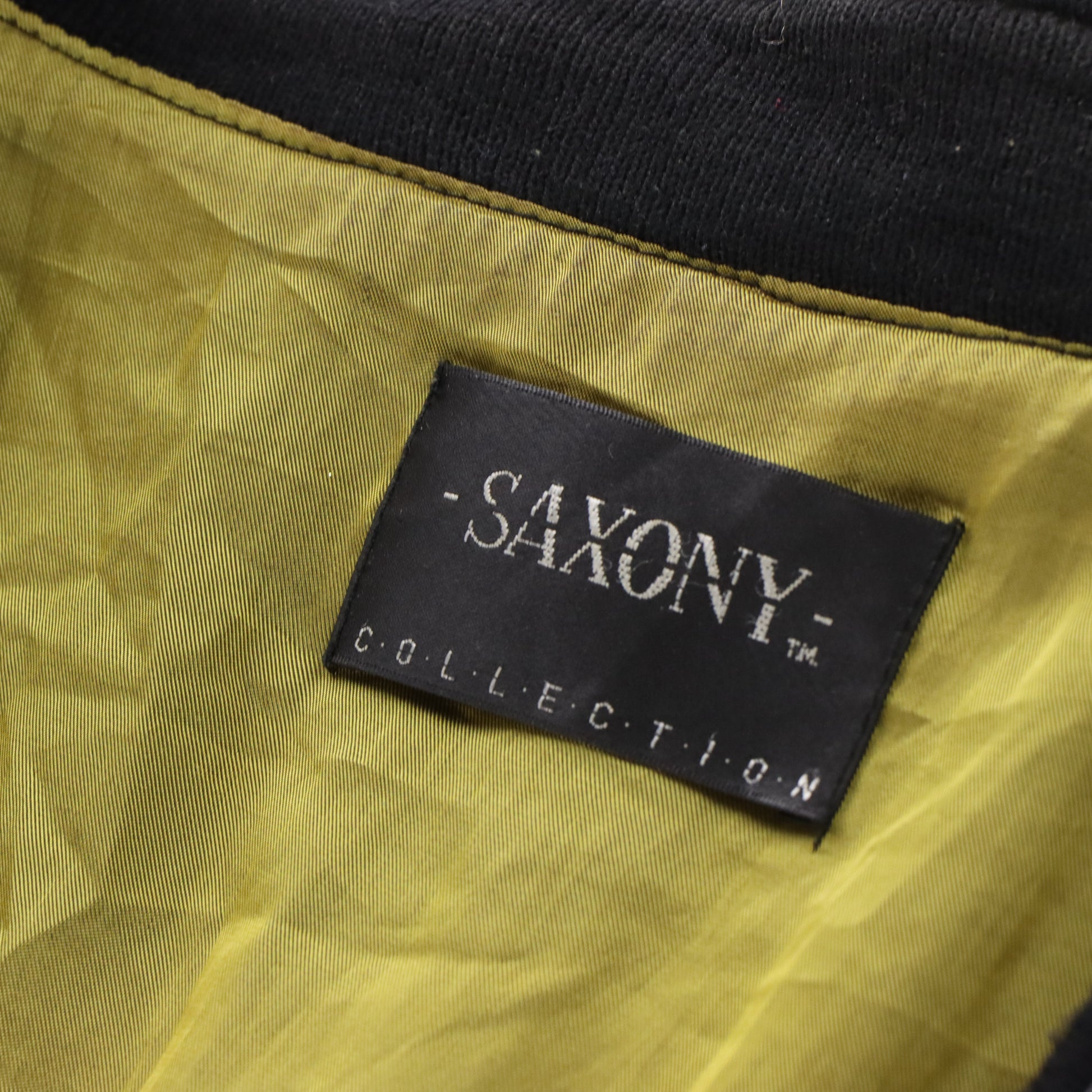 Vintage SAXONY Genuine Leather Suede Coogi Style Knit Jacket (XXL) Vintage Sole Melbourne