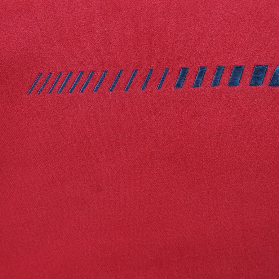 NIKE Embroidered Swoosh Logo Red Sweatshirt (XXL)