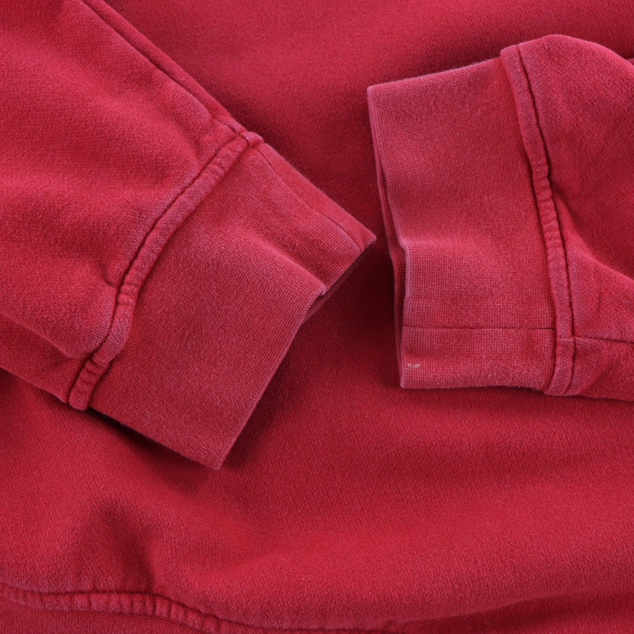 NIKE Embroidered Swoosh Logo Red Sweatshirt (XXL)
