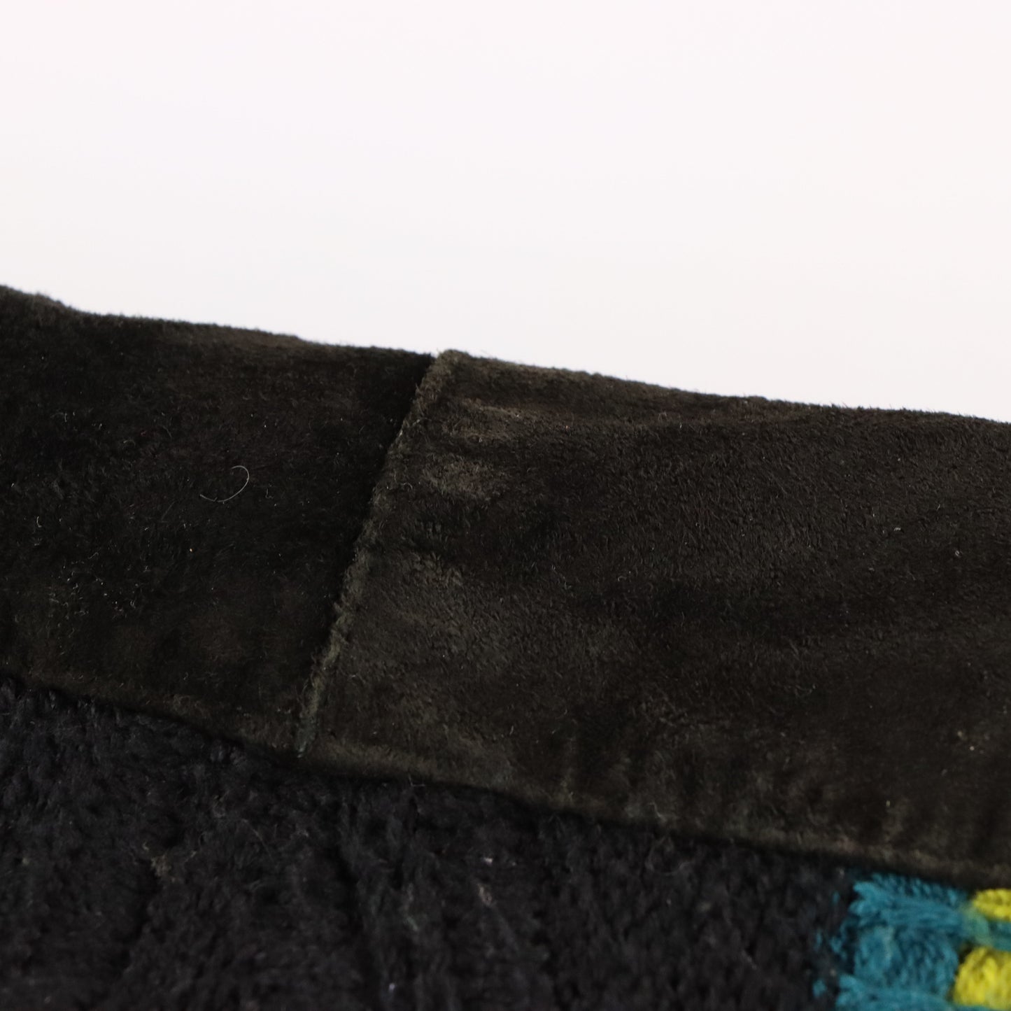 Vintage SAXONY Genuine Leather Suede Coogi Style Knit Jacket (XXL) Vintage Sole Melbourne