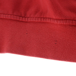 NIKE Embroidered Swoosh Logo Red Sweatshirt (XXL)