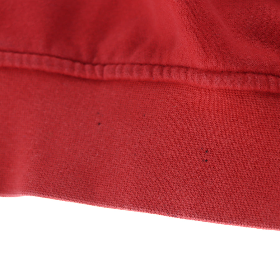 NIKE Embroidered Swoosh Logo Red Sweatshirt (XXL)