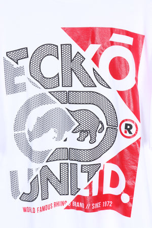 ECKO Rhino Red & Black Untitled Puff Print Tee (XXXL)