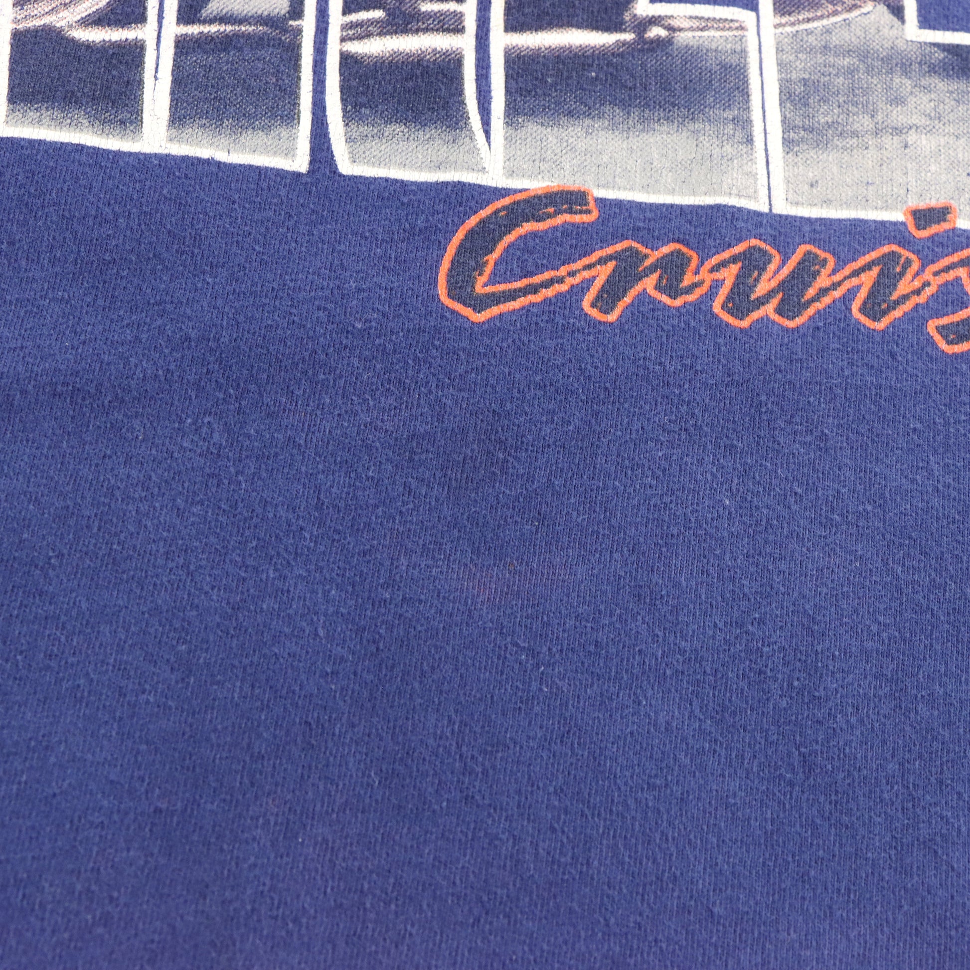Vintage HARLEY DAVIDSON Cruisin California Glitter Graphic Navy Long Sleeve Tee USA Made (XL TALL) Vintage Sole Melbourne