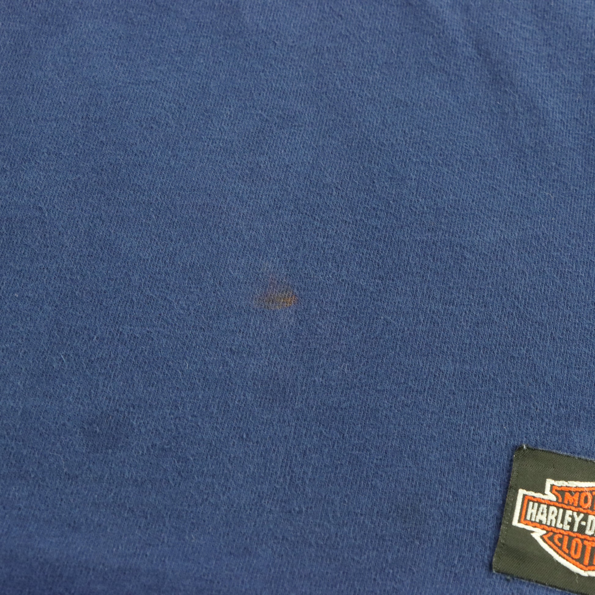 Vintage HARLEY DAVIDSON Cruisin California Glitter Graphic Navy Long Sleeve Tee USA Made (XL TALL) Vintage Sole Melbourne