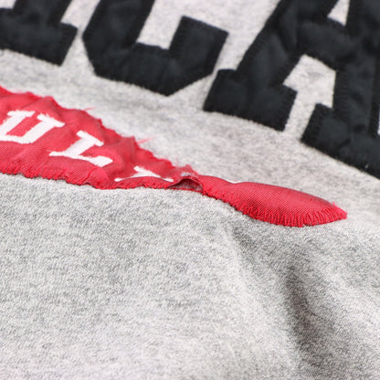 Vintage Chicago Bulls NBA Spell Out Patch USA Made Grey Sweatshirt (XXL-XXXL) Vintage Sole Melbourne