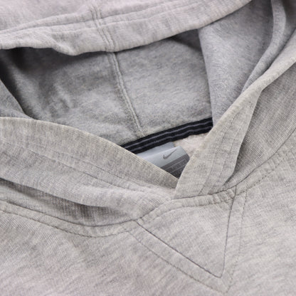 NIKE Centre Swoosh Spell Our Logo Grey Hoodie Sweatshirt (M)