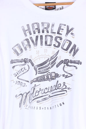 HARLEY DAVIDSON Horse Power Michigan Long Sleeve Graphic Tee (XXL)