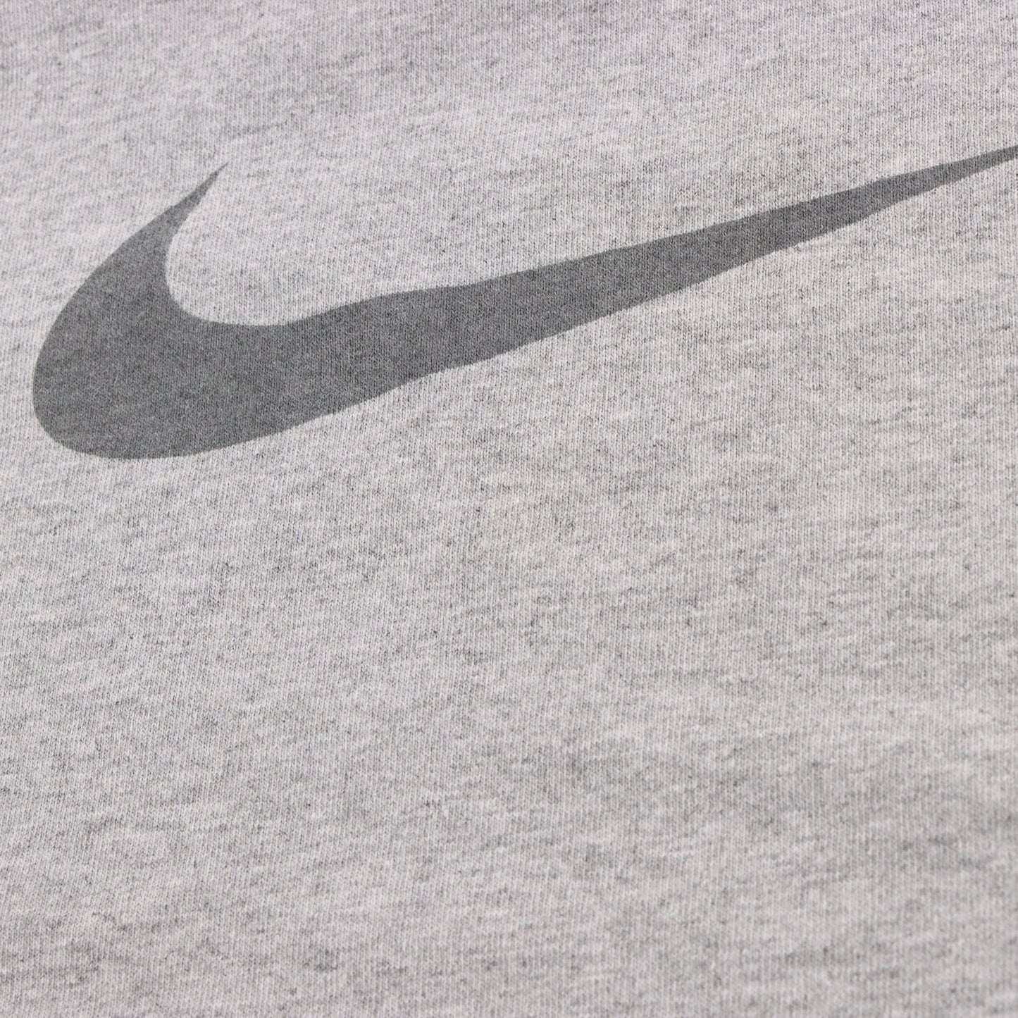 Vintage NIKE Grey Big Centre Swoosh Logo USA Made Tee (XXL)