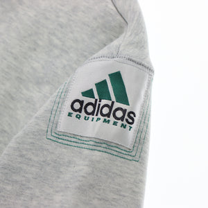 ADIDAS EQUIPMENT Teal & Grey Marle Collar Detail Sweatshirt (M)