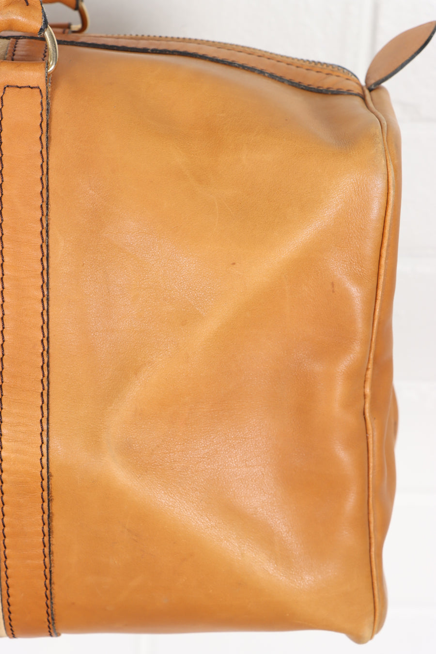 Vintage CHRISTIAN DIOR BAGAGES Leather & Suede 'Boston' Duffle Bag