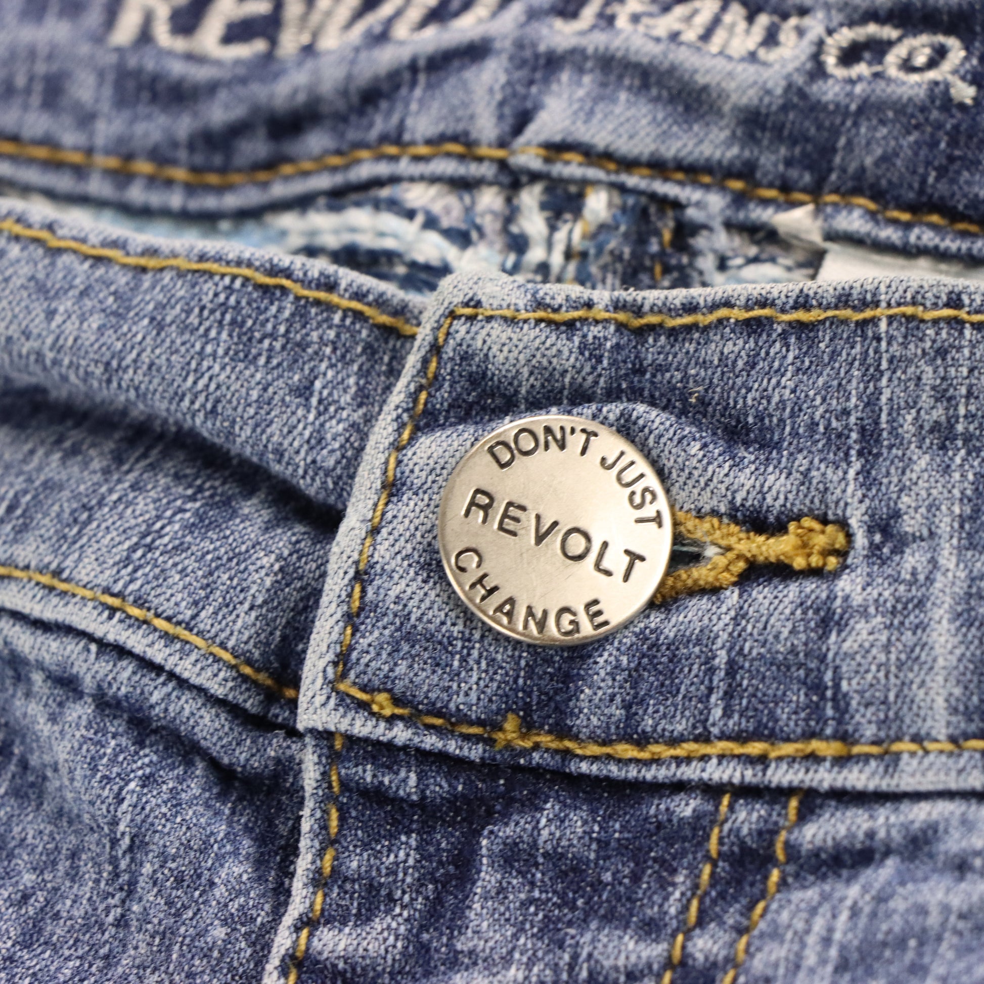 Vintage REVOLT Butterfly Embellished Y2K Embroidered Jeans (11) Vintage Sole Melbourne