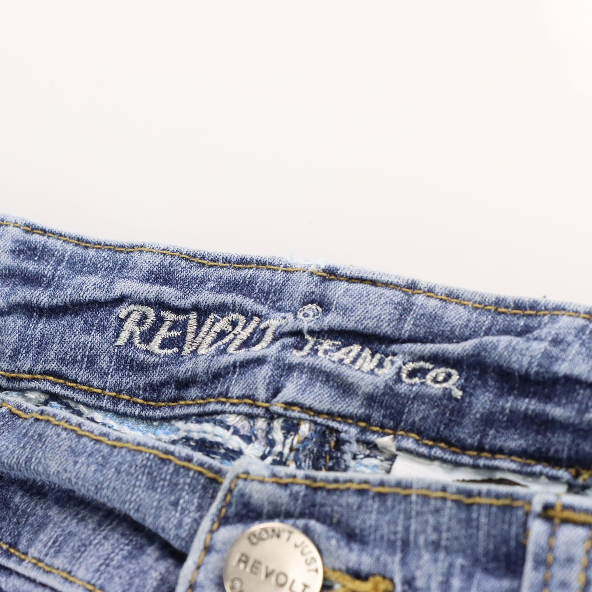Vintage REVOLT Butterfly Embellished Y2K Embroidered Jeans (11) Vintage Sole Melbourne
