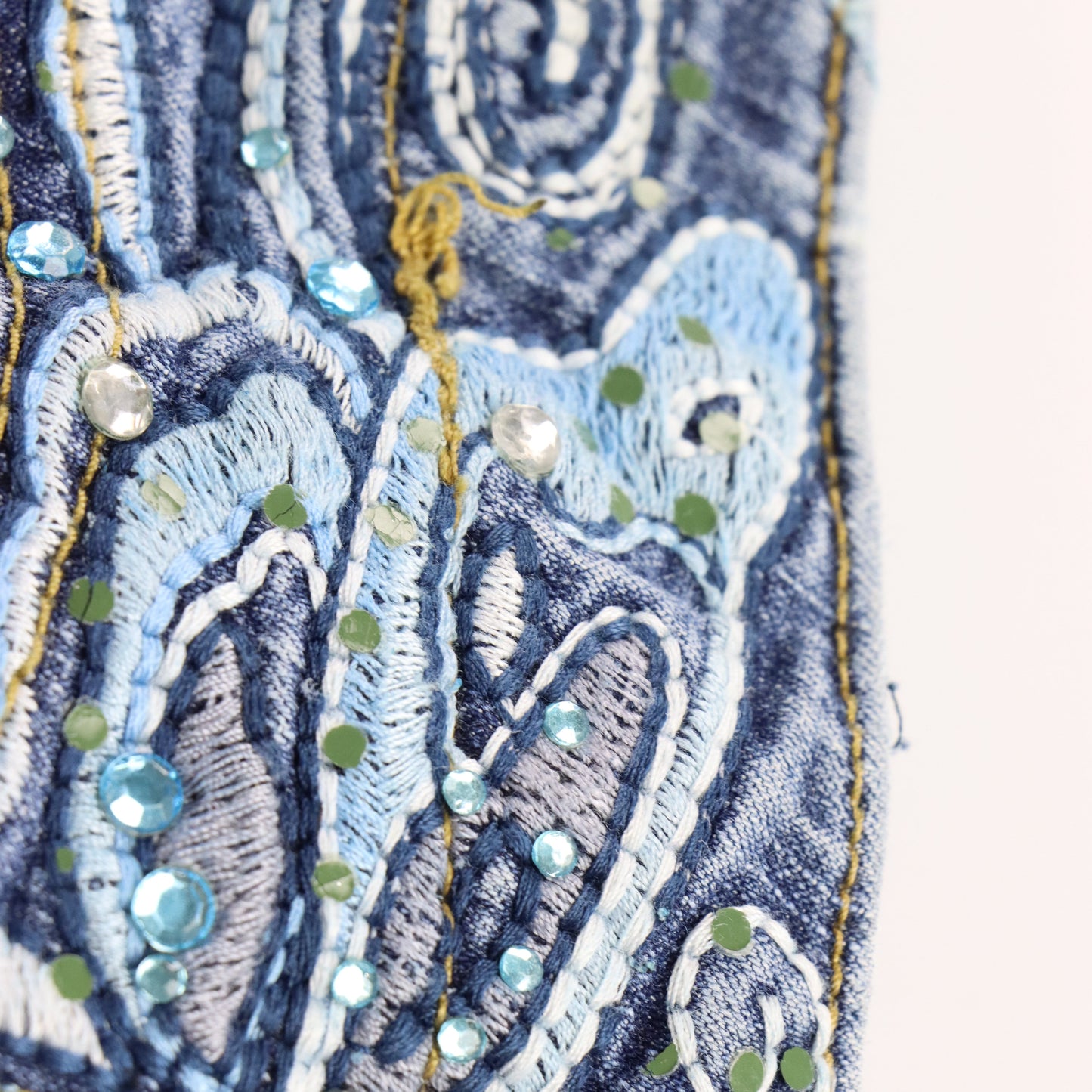 Vintage REVOLT Butterfly Embellished Y2K Embroidered Jeans (11) Vintage Sole Melbourne