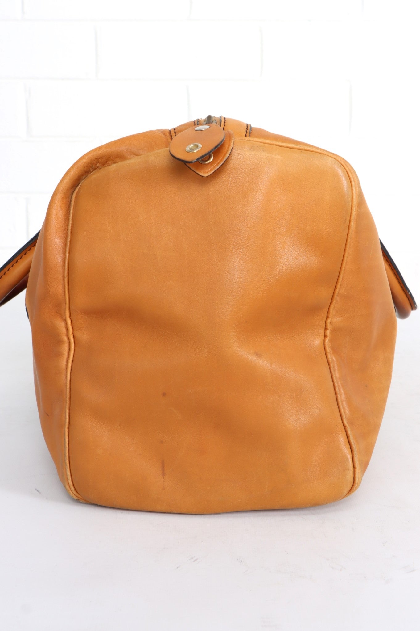 Vintage CHRISTIAN DIOR BAGAGES Leather & Suede 'Boston' Duffle Bag